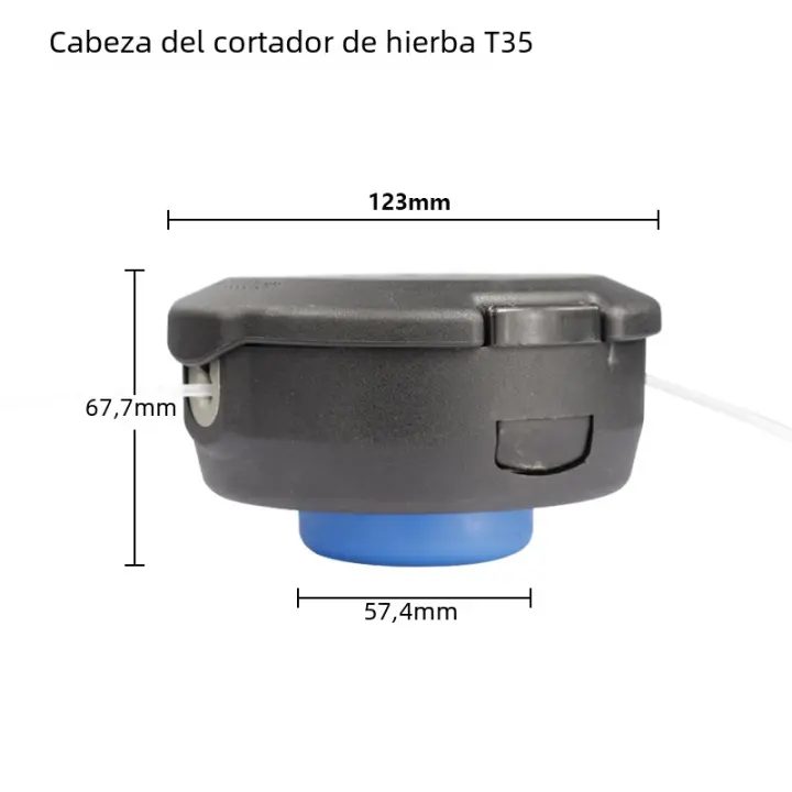Cabeza De Trimmer De Hierba CMCP T25/T35 Con Línea De Nylon Para Motosierra De Jardín Herramienta De Cortacésped Accesorios Para Jardín - 1