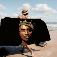 Toalla De Playa Absorbente Y Secado Rápido De Microfibra Para Músicos Y Cantantes Rapper 2Pac T-Tupac Toalla De Yoga Deporte Y Viaje Tamaño 76x182cm - details 8
