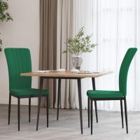 vidaXL Sillas de comedor 2 unidades terciopelo en color Negro/Azul/Verde oscuro y más | cómodas modernas ergonómicas para comedor cocina salón hogar - details 2
