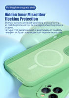 Funda Magnética Original Para iPhone 15 14 11 12 13 pro Max Mini plus XR XS Silicona Líquida Con Carga Inalámbrica Compatible Con Apple - details 13