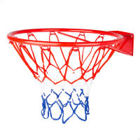 Aktive - Canasta de baloncesto para instalación en pared, red de poliéster y aro metal, diseño compacto, ideal para entrenar y jugar en casa, terraza o jardín, fácil de montar, canastas, instalación sencilla con 4 tornillos incluidos - details 1