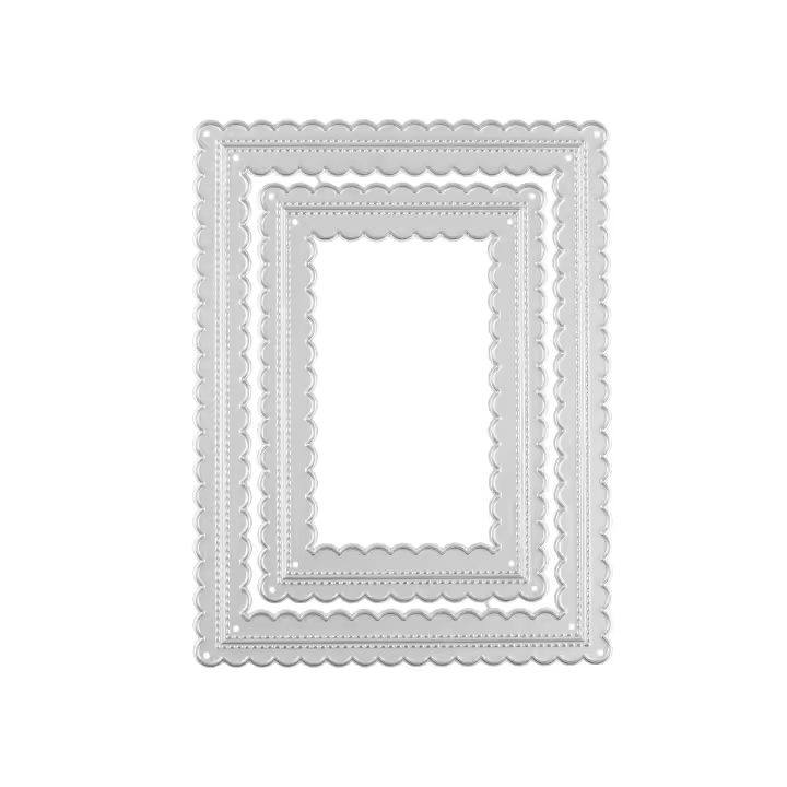 Molde De Corte De Metal En Forma De Flor Redonda Cuadrada Triangular Y Irregular Para Scrapbooking Tarjetas Y Manualidades - 1