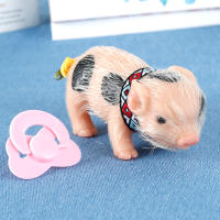 Muñeco De Cerdo Realista De 6 Pulgadas En Silicona Suave Mini Muñeco De Cerdo Recién Nacido Animal Realista Juguete - details 2