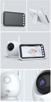 Monitor De Bebé Con Cámara Y Audio Bidireccional 4.3 Pulgadas Batería De 2000mAh Visión Nocturna Automática Seguridad Infantil - details 11