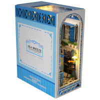 Kit De Miniatura De Librería DIY Nook Casa De Muñecas Insert Dollhouse Model Roombox Construcción Kit De Estante De Libros Madera Juguetes Bookend Para Regalos De Navidad - details 12