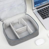 Bolsa De Almacenamiento Electrónica Doble Capa Para Viaje Cable Organizador De Accesorios Para iPad Material De Poliéster - details 11