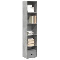 vidaXL Estantería librería madera de ingeniería 40x30x189 cm en color Blanco/Roble Sonoma/Marrón roble y más | almacenamiento funcional diseño moderno para baño dormitorio sala - details 5