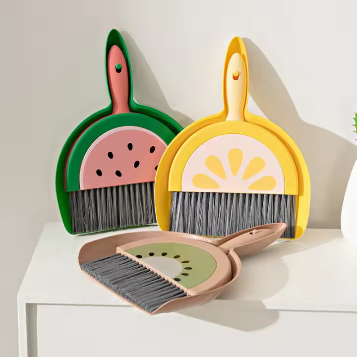 Juego De Escoba Y Escobilla Para Niños Pequeño Broom Para El Hogar Limpieza De Mesa Para Oficina Y Dormitorio Shovel De Basura - 1