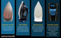 STARLYF Plancha de vapor sin cable Cordless Steam Iron, Plancha de ropa Vertical/Horizontal, 2400W, Liviana y práctica, Base de cerámica antical, Todos los tejidos, Plancha inalámbrica de vapor - details 4
