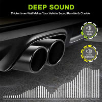 Tubo De Escape Polido De Acero Inoxidable 7.62cm Longitud 23cm Protector De Tubo De Escape Negro/Oro Para Automóviles - details 0