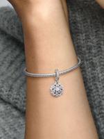 Pandora - Charm Doble Colgante de COPO de Plata brilliant-Plata de Lei - details 2
