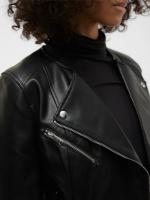 Cazadora cruzada Vero Moda Riley 10302441 negro en polipiel con manga elástica - Estilo moderno y elegante para mujeres en tendencia. - details 2