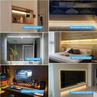Tira De LED COB Super Brillante Con Sensor De Movimiento PIR IP65 Impermeable 320 LEDs/m Para Decoración De Cocina Escaleras Armario - details 4