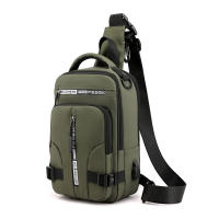 Bolsa De Pecho Multifuncional Para Hombre En Nylon Con Patente Impermeable Antirrobo Para Viajes Con Carga USB Bolsa Masculina Casual - details 26