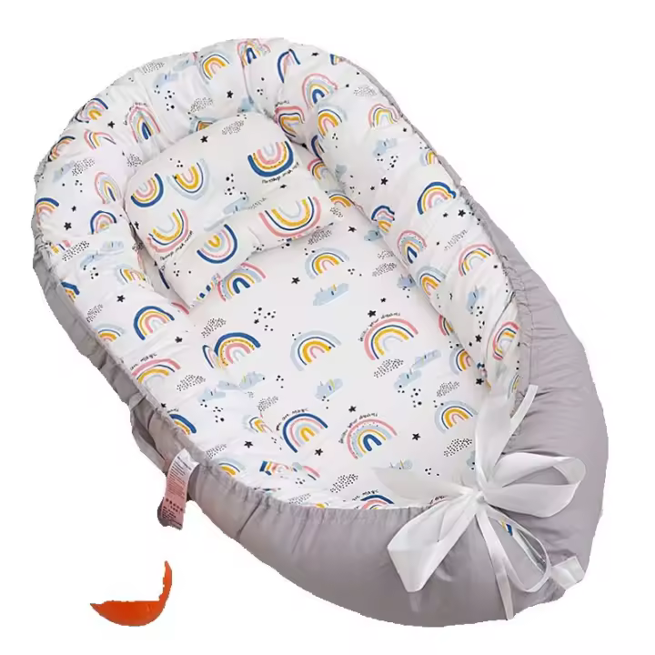 ZC Cama Nest suave para dormir para Bebe, tumbona portáthil, cunas para recién nasido, accesorios de fotografía - 1
