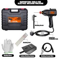 Soldadora de arco portátil de mano, máquina de soldadura eléctrica de 220 W, ajuste de corriente infinitamente inteligente, herramienta de bricolaje, 3900 V - details 6