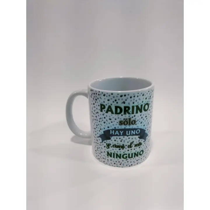 TAZA PARA PADRINO REGALO PERSONALIZADO CON TEXTO - 1
