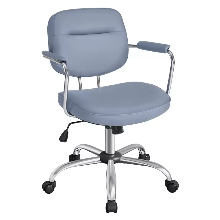 Silla Ergonómica de Escritorio con Reposabrazos Individuales - Silla Giratoria de Oficina con Inclinación y Altura Ajustable, Ideal para Dormitorio u Oficina - 1