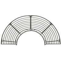 vidaXL Banco para árbol de jardín semicircular acero 160 cm - details 2