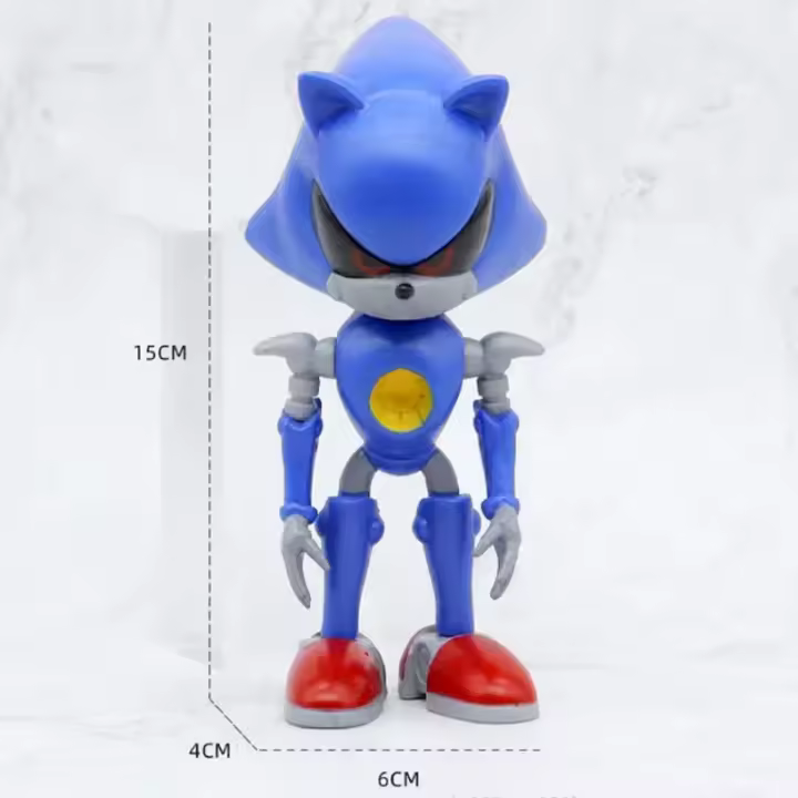 Juguete De Figura De Acción Sonic PVC 4-6cm Muñecos De Personajes De Dibujos Animados Para Niños Regalo De Cumpleaños - 1