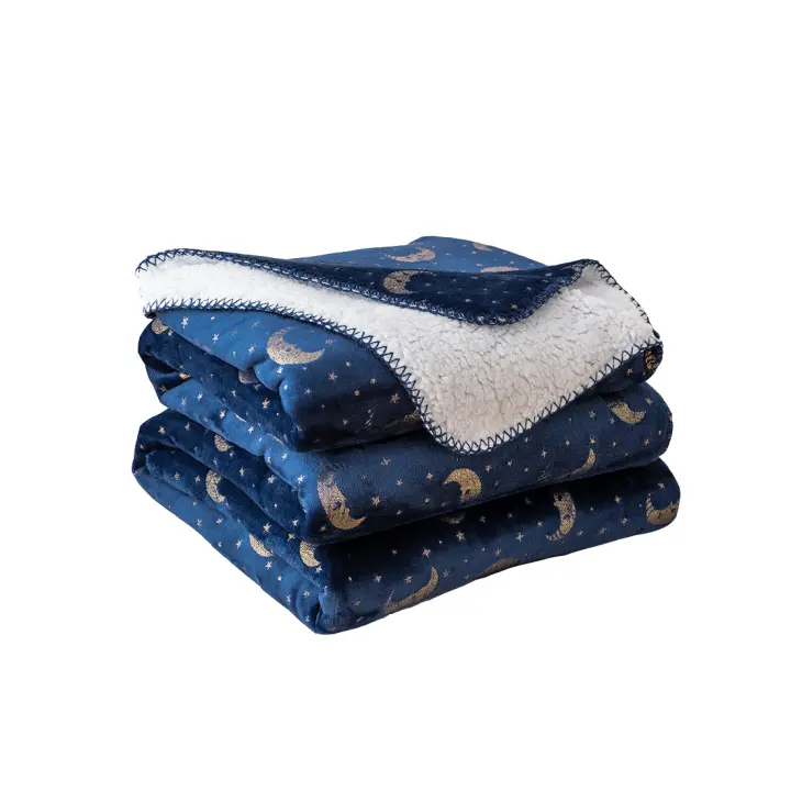 FARFALLAROSSA®  |  MANTA ESTAMPADA DOBLE para sofá y Cama, cálida y Suave, Manta Cama Invierno, Manta Sofa Grande Manta Sherpa Franela Reversible Suave, Caliente, Manta de Lana de Cordero Transpirable Invierno Manta para sofá, Cama, Sillón - 1