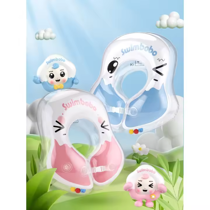 Zenyth Anillo de Nación para Bebé, Anillo para axila, Anillo para girdle para Bebé, Bolsa de Aire Doble Gruesa inflable, anillo de Nación para niños con bomba de Aire, adecuado para 6 més a 2 años - 1