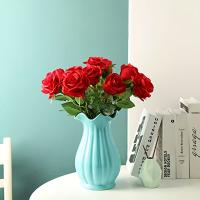 20pcs Arreglo De Rosas Artificiales Realistas Para Bodas Cumpleaños Y Más Decoración Floral Para El Hogar Y Arreglo De Flores - details 3