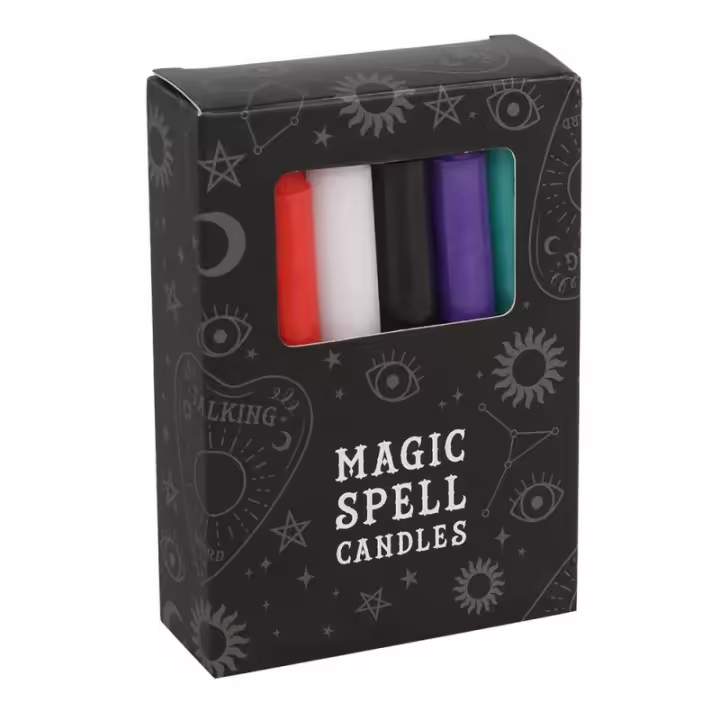 VELAS MAGICAS - MAGIC SPELL CANDLES - PAQUETE 12 VELAS VARIOS COLORES - SPIRIT OF EQUINOX - 1