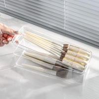 Organizador De Cajones Transparente Divisores De Cajones Caja De Almacenamiento Para Utensilios Cosméticos Comestibles Juego De Cocina HNKMP 50x40cm - details 1