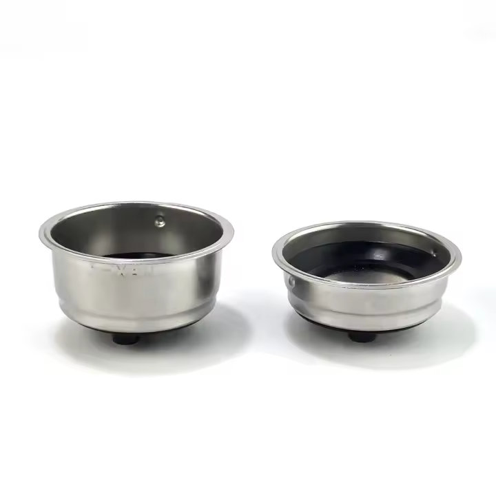 Cesta de filtro de café de acero inoxidable desmontable amigable, colador, accesorios de máquina de café para el hogar y la Oficina, 2 paquetes - 1