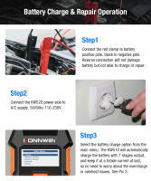KONNWEI KW520 Herramienta De Reparación De Batería De Coche Automática 12V 10A 24V 5A Para Baterías De Agua Y Ácido Gel Lithium - details 13