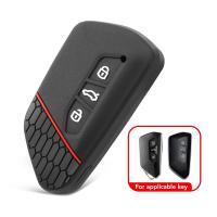 Funda De Llave De Coche En Silicona Para VW Golf 8 GTI ID 4 Seat Leon Cupra Formentor Skoda Octavia A8 Mk8 2020-2022 Accesorios Para Llaves De Auto - details 1
