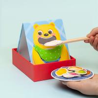 Juguetes De Enseñanza Temprana Para Niños Cuchara De Entrenamiento De Motricidad Finas Simulación Doméstica Alimentos Juguetes De Alimentación De Oso Peluche Puzle - details 3