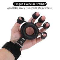Entrenador De Músculos De Mano Con Anillo De Muñeca Ajustable En Silicona Estirador De Dedos Para Escalar Y Guitarra - details 3