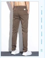 Pantalones Casuales Para Hombre Verano 2024 Lyocell Estirables Ligeros Y Suaves Moda Negocios Transpirables Pantalones Slim De Cierre De Cremallera - details 11