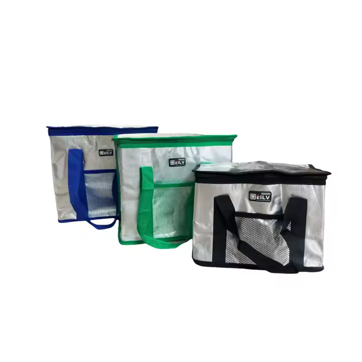 EILV - Bolsa nevera, Bolsa Térmica para Alimentos, Ideal para la playa, camping, picnic - 3 Tamaños  - Verde/Azul/Negro - Resistente - 1