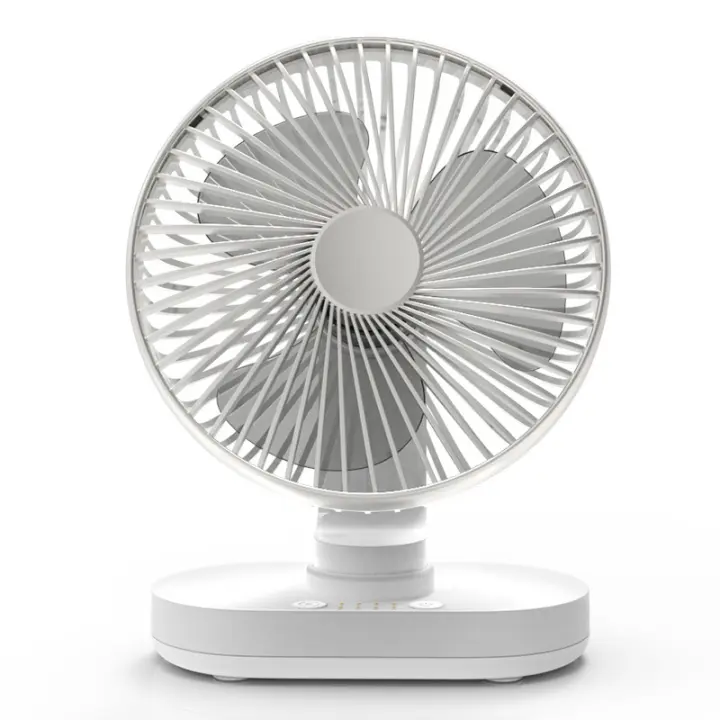 Ventilador Automático ostilante Silencioso, cateria de 4000 mAh y ventilador de Mesa USB de alto flujo de Aire, ventilador Pequeño portátil de 4 velocidades desfiles a Oficina, hogar y Exterior - 1