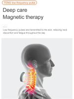 Masajeador De Cuello Con 4 Cabezas Máquina De Calor Y Vibración Luz Respiratoria Protección Del Cuello Máquina De Compresión Térmica Para La Columna Cervical - details 8