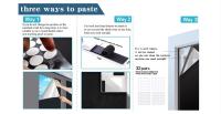 Cortinas Portátiles De Bloqueo De Ventanas Fabricadas En Tela Negra Desmontables Para Viajes DIY Bloquean La Privacidad Y El Sol - details 12
