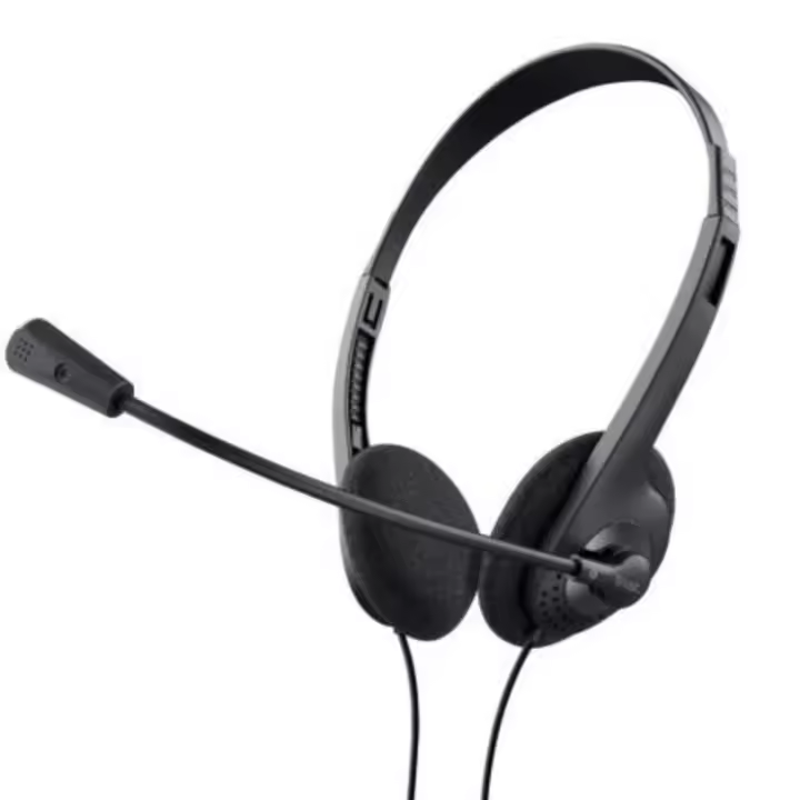 Auriculares Trust Chat Headset 24659/ con Micrófono/ Jack 3.5/ Negros/ Omnidireccional/ Tipo sensor - 1