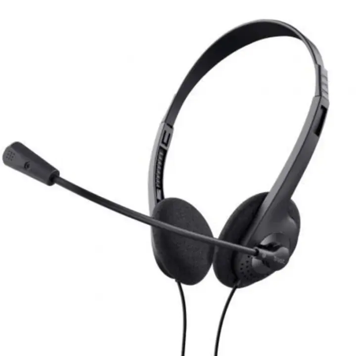 Auriculares Trust Chat Headset 24659/ con Micrófono/ Jack 3.5/ Negros/ Omnidireccional/ Tipo sensor - 1