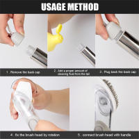 Cepillo De Limpieza De Cocina Con Mango Largo Cepillo De Enjuague Desmontable Con Dispensador Automático De Líquido 3 En 1 Gadgets De Cocina - details 6