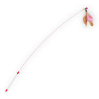 Juguete Para Gatos De Acero Con Mariposa Y Plumas De Turco Coloridas Con Campana Juguetes Divertidos Para Jugar - details 8