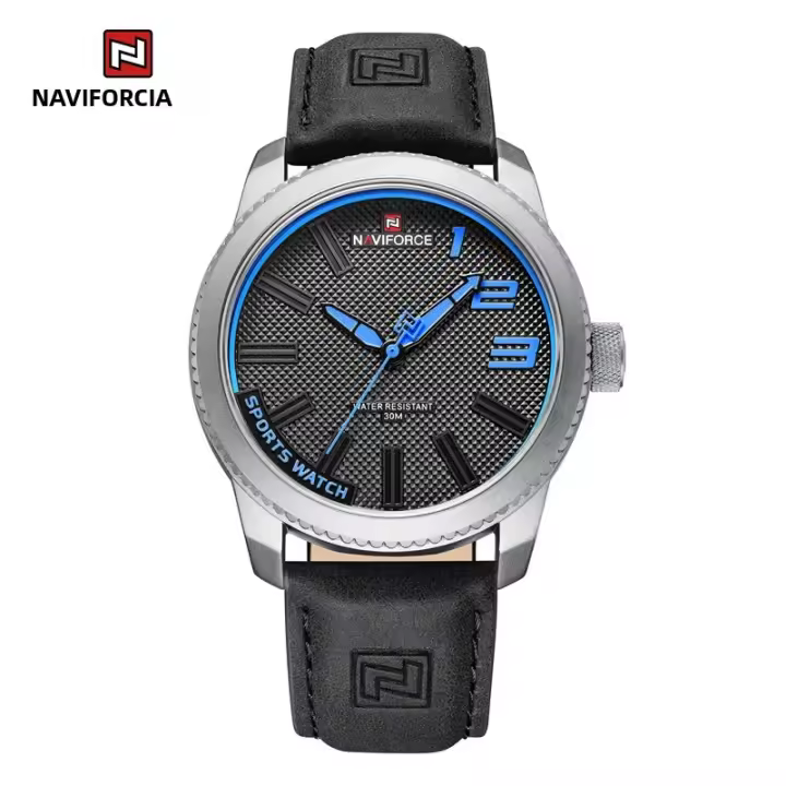 Reloj De Pulsera De Cuero Para Hombre NAVIFORCE Original 2022 Deportivo Resistente Al Agua De Cuarzo Moda De Lujo Calidad Superior Con Manos Luminosas Y Luz Trasera - 1