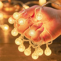 Luces De Hada LED De Colores Cálidos Pequeñas Esferas De Cristal Para Jardín Árbol De Navidad Boda Decoración DIY Operadas Por USB 3/6/10M - details 4