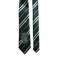 Corbata verde y blanca con escudo adulto niño disfraz mago bruja cosplay serpiente envio urgente - details 2