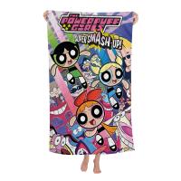 Toalla De Baño De Algodón Y Poliéster Con Diseño De Cartoon Powerpuff Girls Toalla De Playa Kawaii Para Niños Absorbente Y Secado Rápido Tallas Variadas - details 1