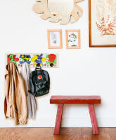 Henbea Percheros Pared Blanco decorado Animales Colgador Infantil Cabide de Paredes Percha Infantil para niños para Escuelas Dormitorio Baño (811) - details 0