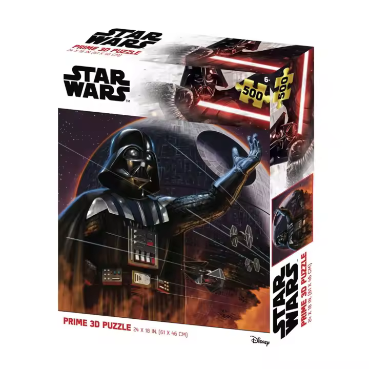 Puzle lenticular prime 3d star wars darth vader y la estrella de la muerte 500 piezas - 1