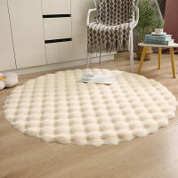 Carpetas De Peluche Burbuja Para Decoración De Hogar Imitación De Pelo De Conejo Cojín De Balcones Alfombra Para Sala De Estar De Niños Habitación De Mujer Alfombrilla Para Pies - details 2